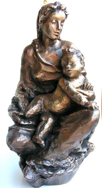 Datei:Bronze Mutter Kind Lore Friedrich Gronau.jpg