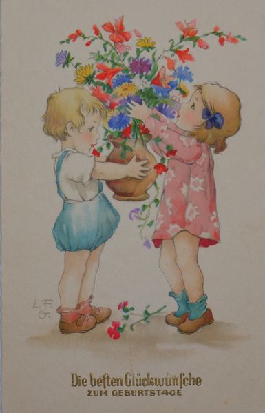 Datei:Künstlerposkarte LFG Geburtstag mit Blumenvase.jpg